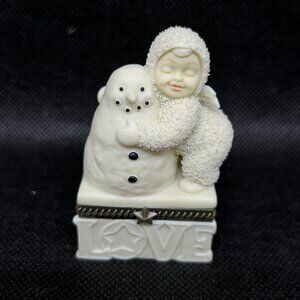 Department 56 Snowbabies Mini “I Love You" Trinket Box